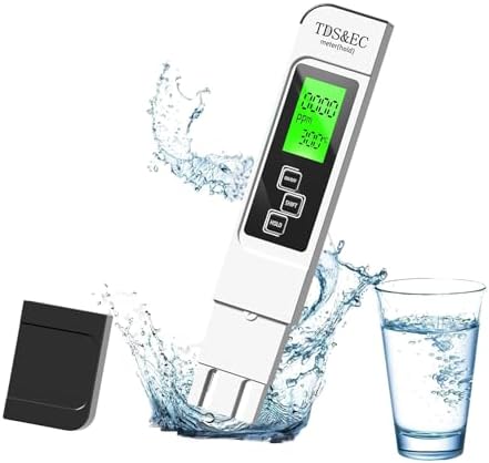 Water Testing Kits for Drinking Water- 4 in 1 TDS Meter TDS EC & Temperature(°C,°F) Meter,Accurate & Reliable Digital Tap, Well, Swimming Pool,Hydroponics, Aquarium, RO/DI System