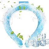 最安!Lettop 【2023夏・冷感進化】 クールネックリング 首元ひんやり アイスネックリング 28℃自然冷却 首 冷感 ネッククーラー 首ひんやりグッズ 熱中症 暑さ対策 PCM素材 ポリエステル ブルー 繰り返し使用可能 子供 大人 キッズ 屋外 花火大会 スポーツ観戦 お祭り 通勤 通学 (Mサイズ)