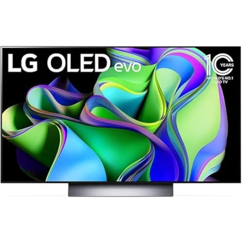 LG C3 OLED evo 48-Inch 4K Smart TV – AI-Powered, Alexa Built-in, Gaming, 120Hz Refresh, HDMI 2.1, FreeSync, G-sync, VRR, WebOS, Slim Design, Magic Remote Included, 48″ Television (OLED48C3PUA, 2023)