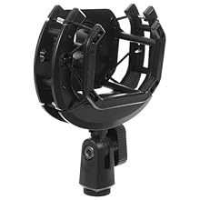Shock mount stand:made of good plastic materials, the microphone holder is durable and will not break easily,microphone holder Condenser microphone shock clamp:with its compatibility with most microphones, this versatile shock mount can be used with ...