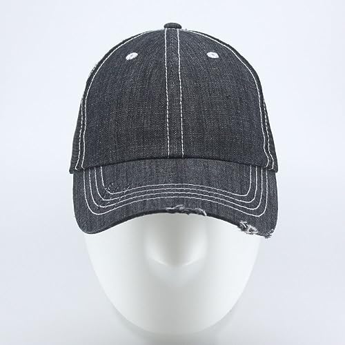 Image of The Vintage Year Distressed Cotton Unstructured Soft Mesh Breathable Adjustable Dirty Wash Dad Hat Trucker Baseball Cap