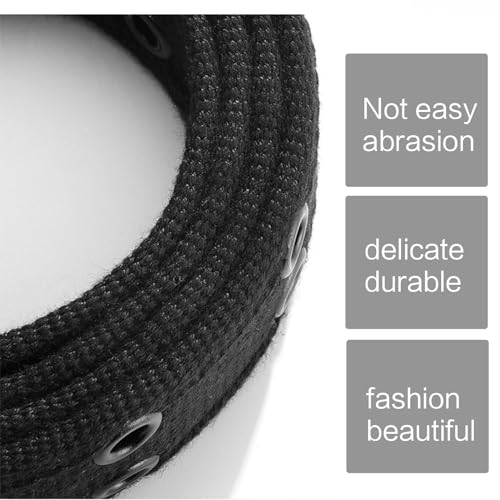 Canvas Waist Belts With Double Pin Buckle Wide Adjustable Waist Belt Teens Woman Dresses Skirt Coat Waistband3