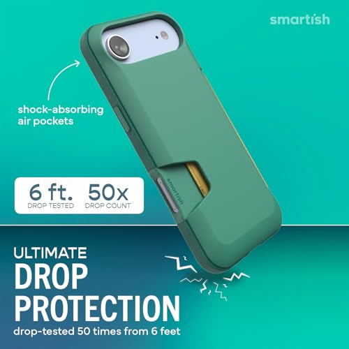 Smartish iPhone Air Wallet Case, Card Holder, Wallet Slayer Vol 1, Green by Smartish - Used condition - Image 2