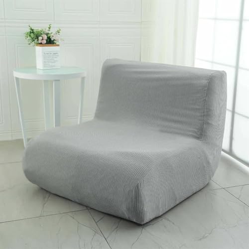Housse de Canapé Extensible Housse de chauffeuse sans Accoudoirs 1 Place Jacquard à Petits Carreaux for Canapés Paresseux poufs Tatami Chaise Inclinable Fauteuils(O)