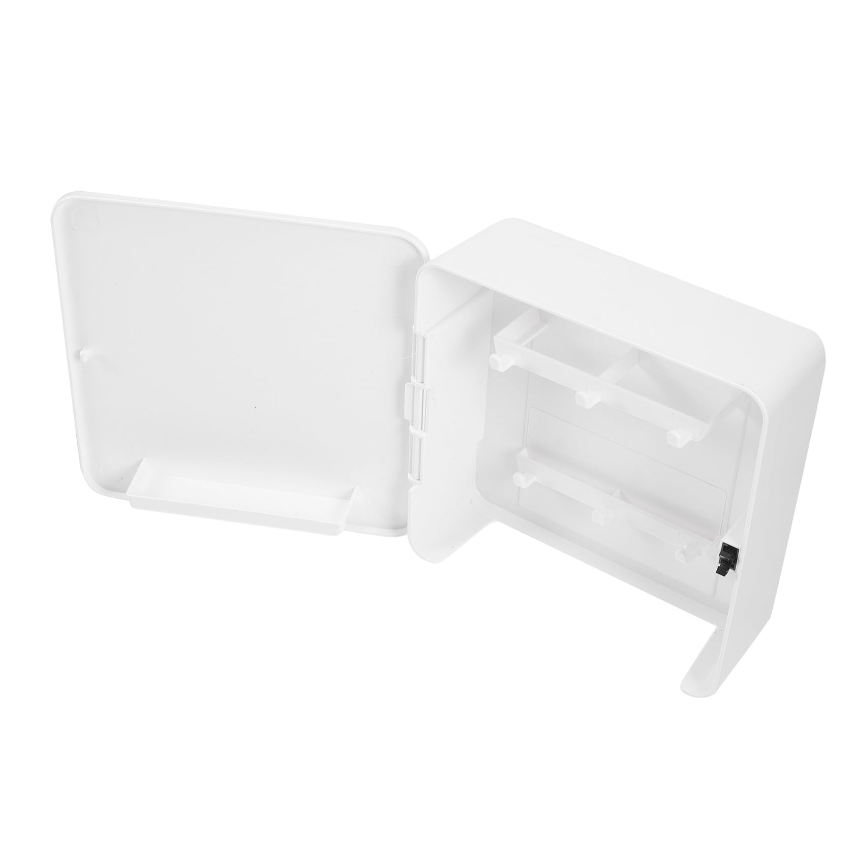 ULTECHNOVO Llavero De Pared Magnético Pequeño, Colgador De Llaves De Plástico, Organizador De Almacenamiento Para Puerta Trasera Del Hogar, Soporte Sin Ganchos, Diseño Moderno y Funcional