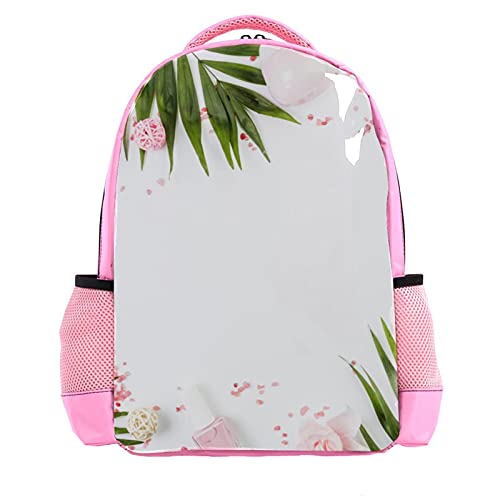 Sac à dos pour garçon fond rose ergonomique et imperméable avec bretelles ajustables