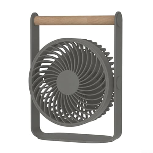Mini ventilador de escritorio USB que proporciona un fuerte flujo de aire y un rendimiento silencioso, ideal para cualquier espacio personal (gris oscuro)