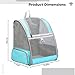 Chewtoyo Backpack Pet Carrier, 16.1 in Height, Foldable with Mesh, Comfortable for Cats Up to 16 Lbs, Hands-Free, Sturdy Frame