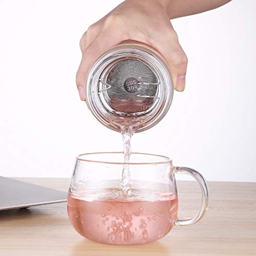 Oneisall Bicchiere da tè con doppia parete in