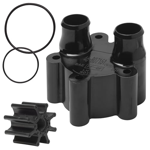 MerCruiser Bravo Water Pump Pumpwater Impeller Repair Kit with Housing for Mercruiser 4.3 5.0 5.7 6.2 4.3L 5.0L 5.7L 46-807151A14, 46-807151A7, 807151A14, 807151A7, Sierra 18-3150