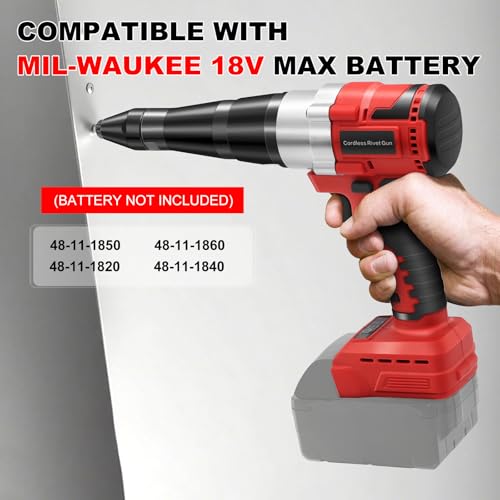 Pistolet à riveter sans fil 18V pour rénover les structures métal