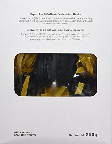 Melima Squid Ink and Saffron Fettuccini Nests, 250 g