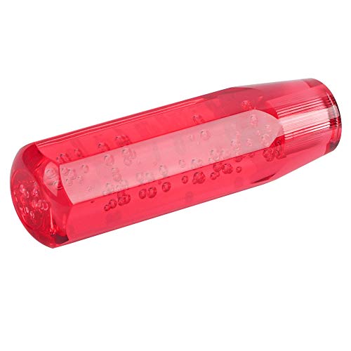 Akozon Car Manual Shift Knob, Gear Shift Knob 15Cm Red Car Universal Acrylic Shift Stick Knob Crystal Transparent Bubble Gear Shifter Head #TOP6