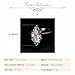 RYANEE 9ct Marquise Cut Cubic Zirconia Solitaire Engagement Ring in 925 Sterling Silver, 18K Gold Plated - Wedding Promise Band for Women (7)
