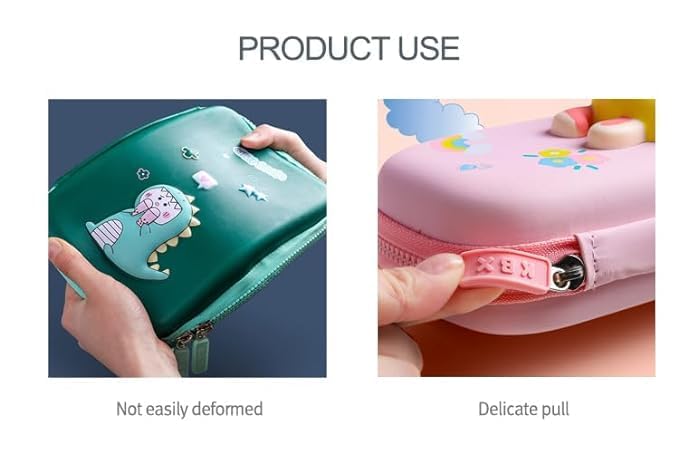 Image of DEOXY Flower Big Cartoon Theme Pencil Case-3D Eva Pencil Case Pouch,Multipurpose Zipper Pencil Case for Kids,Pen&Pencil Bag for School Kids, Girls, Stationery Storage Box (KBX-Flower)