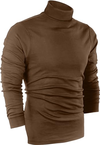 Pull léger à col roulé pour homme idéal sous une veste de costume