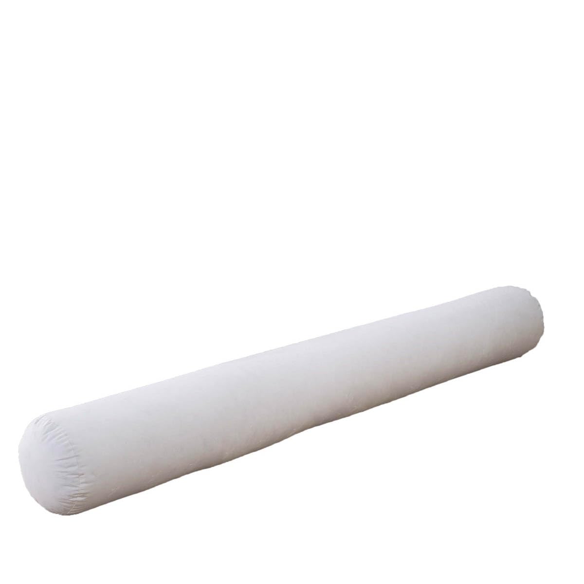 DROUAULT - Traversin Hybride 140 cm - Soutien Ferme (Côté) - Flocons Mémoire de Forme & Fibres - Maintien des cervicales - Enveloppe 100% Coton Sergé - Lavable 40°C