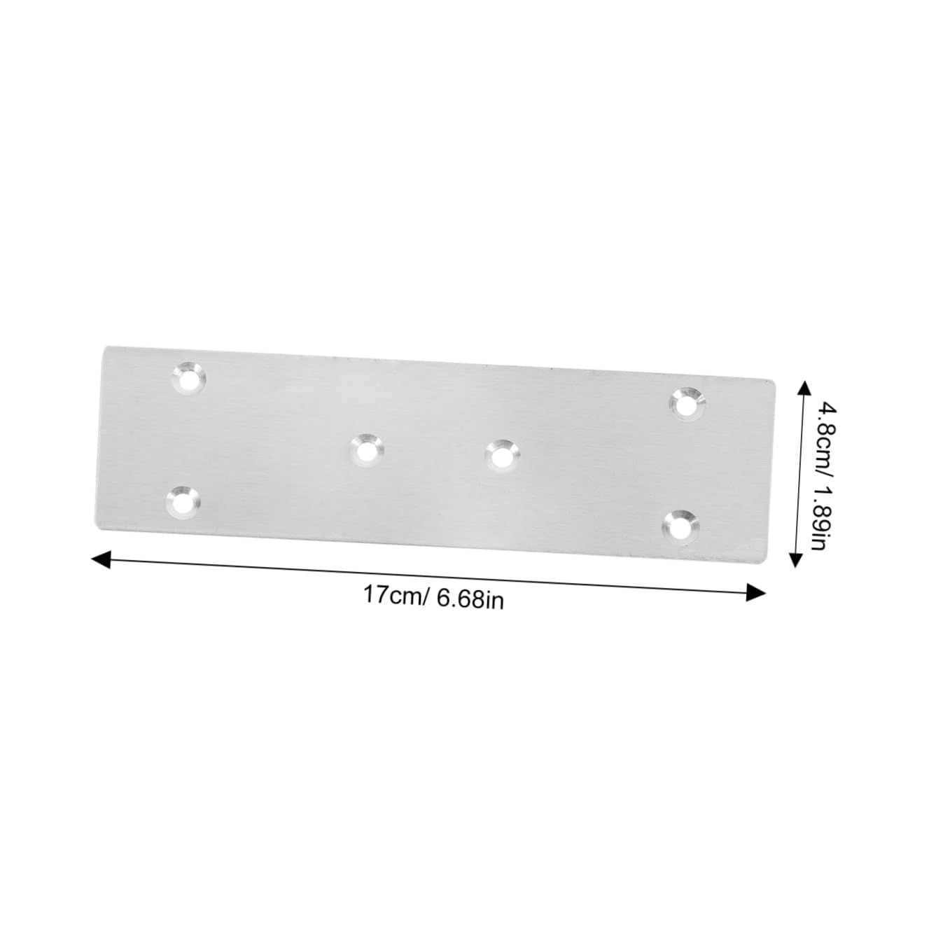 10stücke Metall-verbindungsplatte Mit Löchern Flache Reparaturplatten Aus Stahl Befestigungswinkel Für Möbel Gerade Strebenwinkel Flache Verbindungshalterung