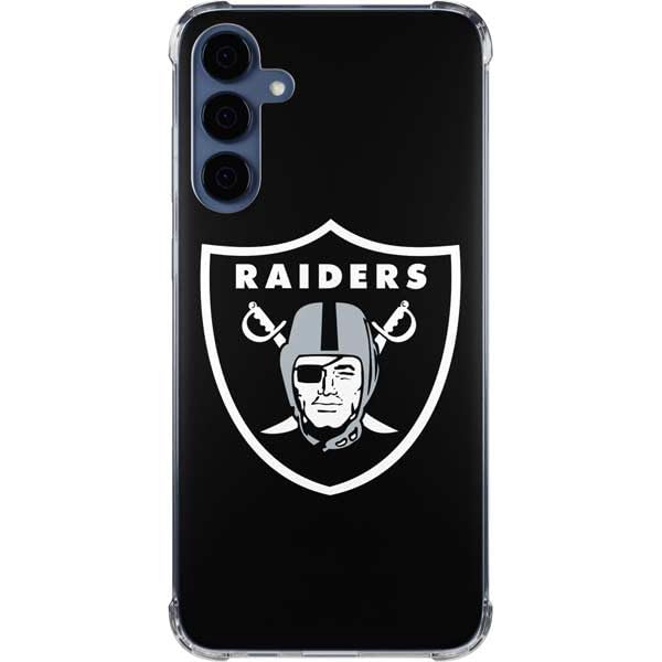 Skinit Clear Phone Case Compatible with Galaxy A35 5G - Officially Licensed NFL Las Vegas Raiders Large Logo Design