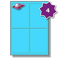 Label Planet® 8 Per Sheet, 25 Sheets (200 Crimson RED Removable Labels