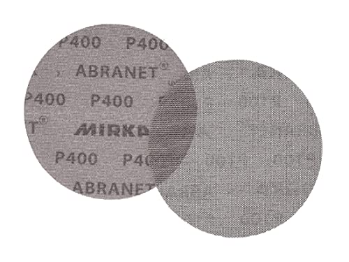 Mirka Abranet net sanding disc Ø 150 mm Hook & loop/Grit P400 / 50 pcs/for sanding wood, walls, metal, aluminium, stainless steel, filler, varnish, plastic / 5424105041