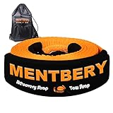 MENTBERY Recovery Strap, Snatch Strap 31768 lbs(Break Strength Lab Tested), Heavy Duty Tow Strap 3"