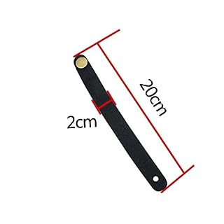 Alnicov Lot de 2 sangles pour ukulélé – En cuir synthétique – Pour ukulélé et guitare acoustique – Noir - Les Beatles, Paul McCartney, John Lennon, RIngo Starr, George Harrison Alnicov Lot de 2 sangles pour ukulélé - En cuir synthétique - Pour ukulélé et guitare acoustique - Noir – Image 3