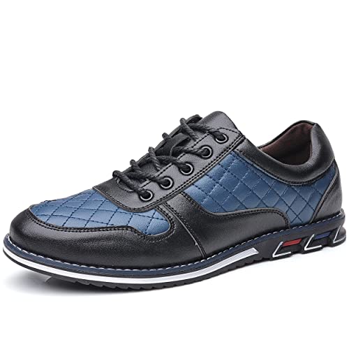 COSIDRAM Mens Casual Loafers Casual Oxfords for Male Office Business Dress Sneakers 8 B/Blue