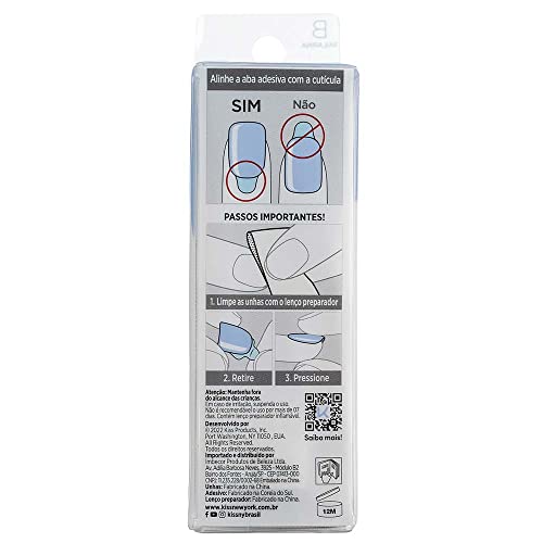 Kiss - Unhas Autoc Impress Color Imc509B Cloudless