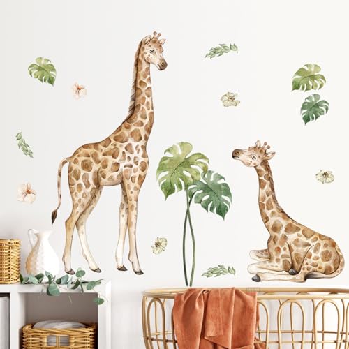 Vinilos decorativos 3D adhesivos removibles de animales de la jungla miniatura 4