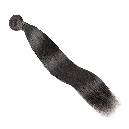 Voguetrend Brazilian Virgin Straight Hair 1 Bundle 20 inch 100% Human Hair Bundles Straight Natural Color Soft and Double Strong Weft