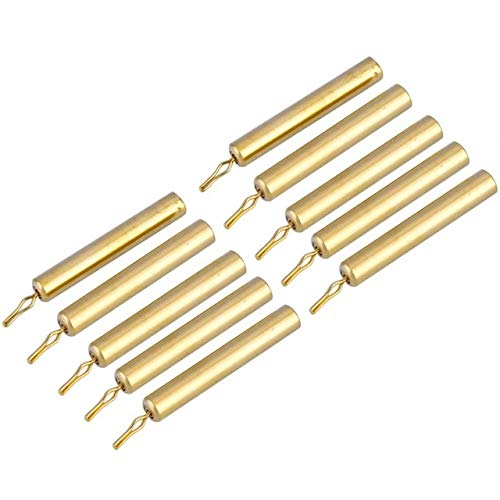 10 Pcs Inker 5g/7g/10g Long Rod Copper Fishing Weights Rotating Fishing Weights Kit Balance