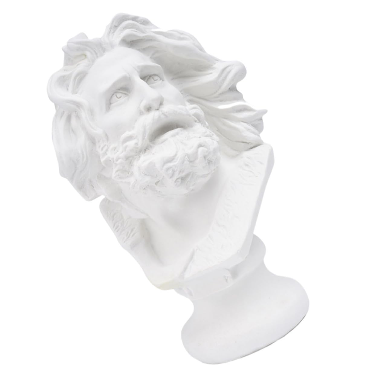 PRETYZOOM Medium Sculpture Decor Resin Portrait Sculpture for Home Office Gallery School