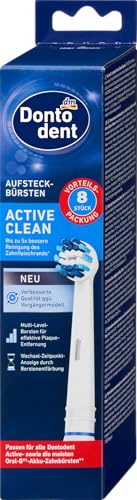 Brossettes Active Clean Dontodent lot de 8 pour un nettoyage dentaire quotidien parfait