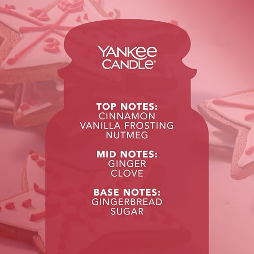Yankee Candle Scented Candle | Frosty Gingerbread Large Jar Candle | Burn Time: up to 150 Hours