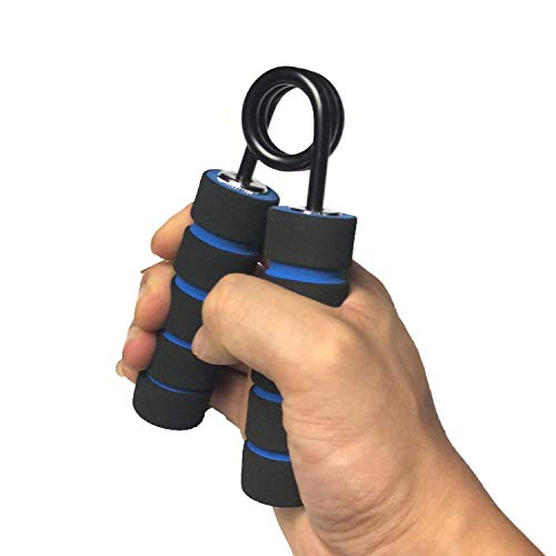 YZLSPORTS Hand Grip and Wrist Strengthener - Resistance from 50-350 lb Metal Exerciser for Hand, Forearm, and Fingers,Silver Stainless Steel (150 LB, Silver)