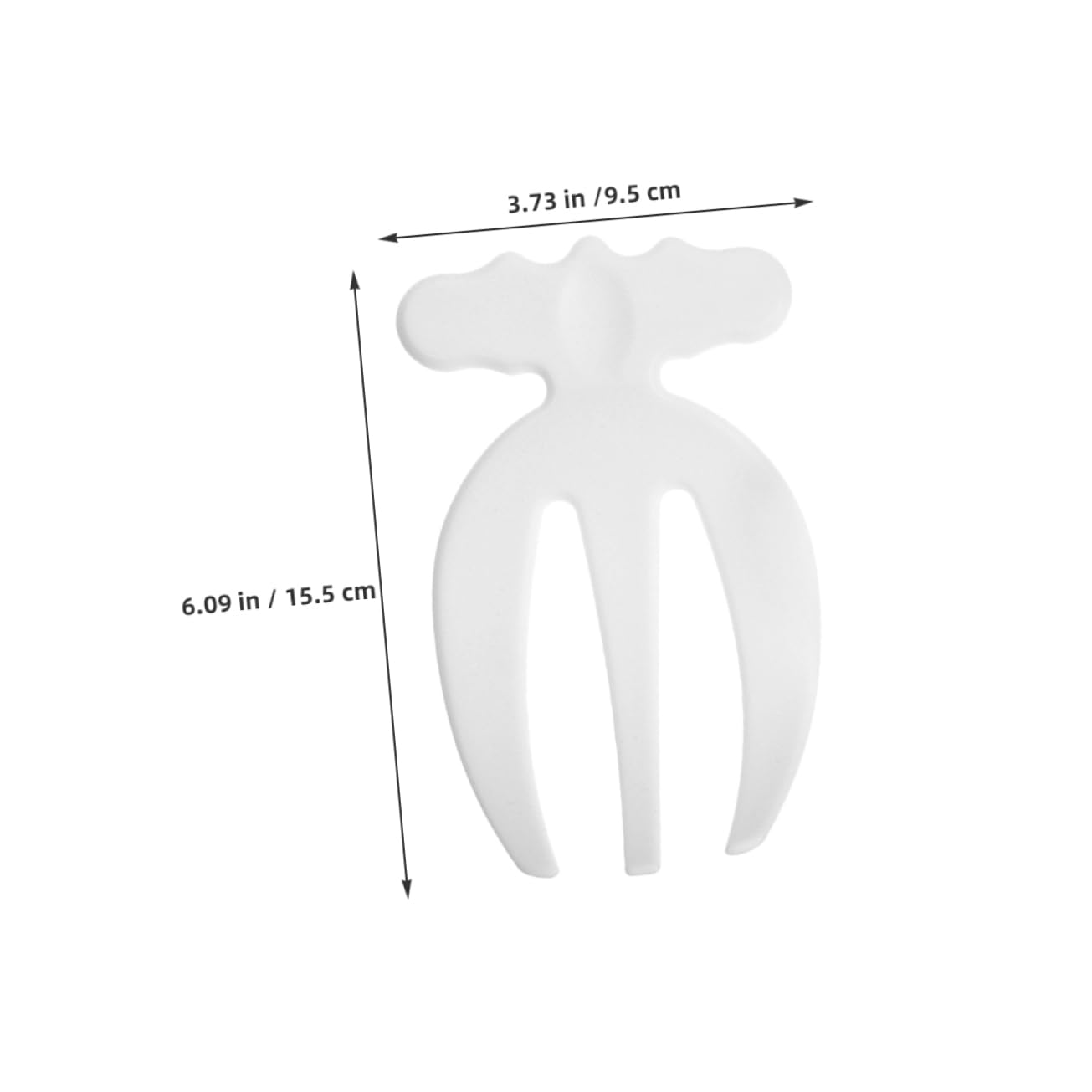 Cabilock 6pcs Stir Forks Stylish Three Prong Salad Claws for Mixing Kitchen Serving Utensils for Home Restaurants and Parties