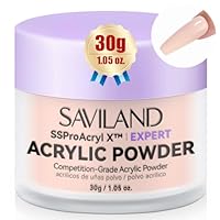 Saviland Acrylpulver Für Nägel - Nude Acryl Pulver Nails - Großvolumiges Acrylic Powder - Ultra Glattes Acryl Nägel Acrylpulver für Nagelverlängerung 3D Nagelschnitzen (keine Nagellampe erforderlich)