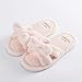 Hausschuhe Slipper Pantoffeln Damen Herbst Winter Frauen Hausschuhe Open Toe Knot Warm Plüsch Schlafzimmer Flache Schuhe Indoor Damen Hausschuhe-Girl_Pink_37