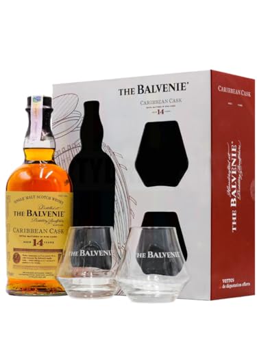 The Balvenie 14 Caribbean Cask - Estuche 2 Vasos.