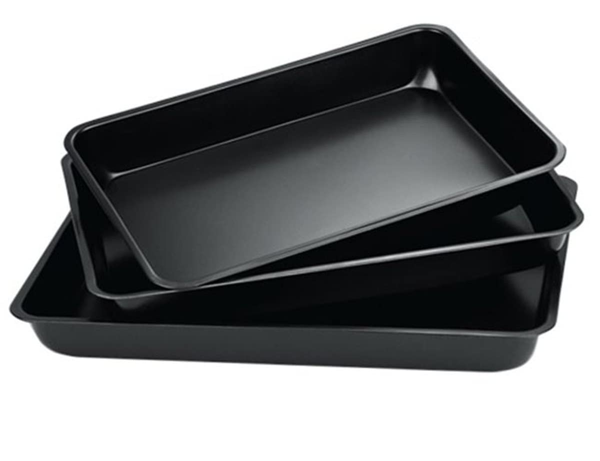 Juego de 3 moldes de repostería redondos y desmontables para bizcochos tartas y pasteles caseros