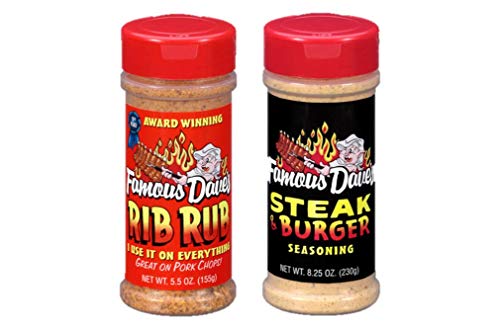 Famous Dave's Award Winning Rib Rub and Steak & Burger Seasoning Bundle