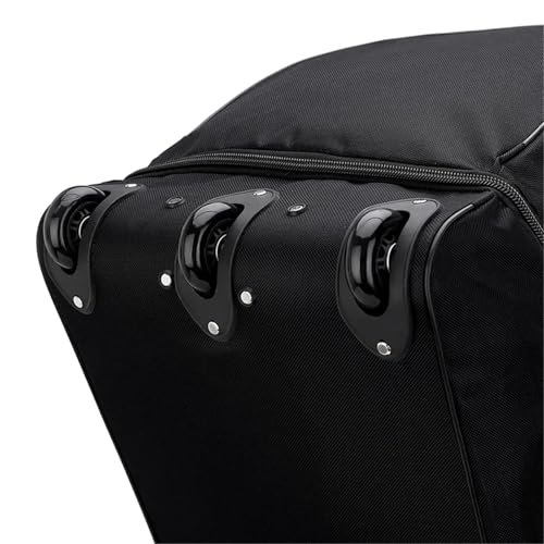 Rolling Duffle Bag with Wheels Large Capacity Trolley Bags with Wheels Foldable Luggage Wheeled Bag Travel Suitcase Waterproof Handbag Rolling Luggage(Black Style 1,74x37x32cm)3
