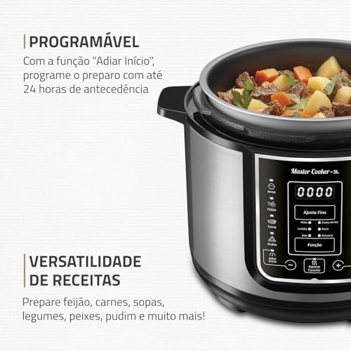 Panela de Pressão Elétrica Mondial 5L Digital