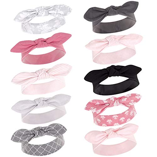 Image of Hudson Baby Infant Girl Cotton Headbands