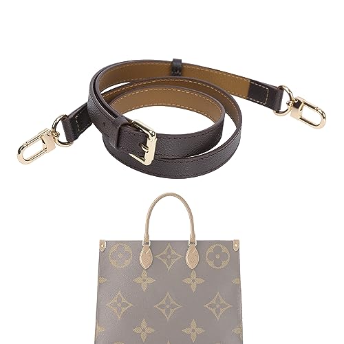 Sangle en cuir pour sac LV Onthego avec bandoulière réglable en cuir de vachette