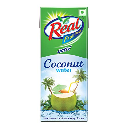 Real Activ Coconut Water 200 ml (Tetra Pack) Hydrating Coconut