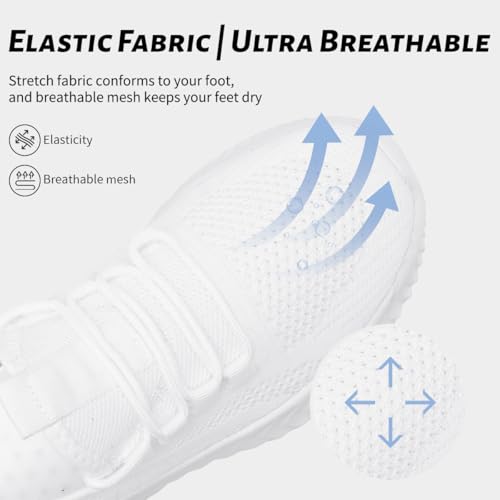 Womens Walking Shoes Tennis Running Sneakers Slip On for Sport Workout Gym Athletic Exercise Lightweight Mesh Breathbale Anti Slip Fashion Outdoor Jogging2