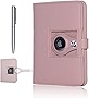 TOUREVIVAL Detachable Airtag Passport Holder - Rfid Passport Wallet for Tile Tracker Waterproof Passport Cover with Vaccine Card Slot for Women/Men (Pink)