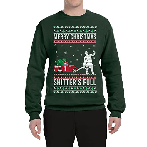 Wild Bobby Merry Christmas Shitter's Full Funny Ugly Christmas Sweater Crewneck Graphic Sweatshirt3